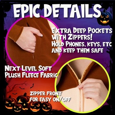 FUNZIEZ! - Monkey Slim Fit Adult Unisex Novelty Union Suit 6 FUNZIEZ! - Monkey Slim Fit Adult Unisex Novelty Union Suit - Image 4