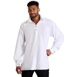 HalloweenCostumes.com Men's White Renaissance Shirt -Adult Halloween Costumes Shop GUEST 4907f440 7c22 46cd 9331 34aa25ba3e30