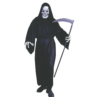 Halloween Express Men's Grave Reaper Halloween Costume Black - Size One Size Fits Most - Black 3 Halloween Express Men's Grave Reaper Halloween Costume Black - Size One Size Fits Most - Black