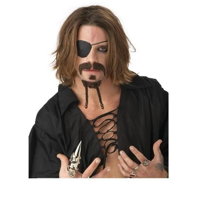 California Costumes The Rogue Moustache and Goatee - Dark Brown 4 California Costumes The Rogue Moustache and Goatee - Dark Brown - Image 2