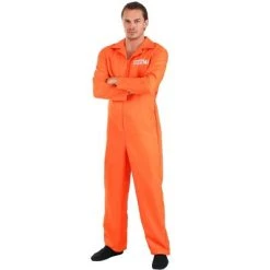 HalloweenCostumes.com Orange Prison Men's Jumpsuit -Adult Halloween Costumes Shop GUEST 4c61a9d7 3907 4915 9259 2c7539f0eca3