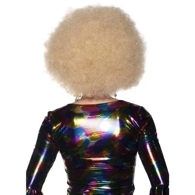 Underwraps Afro One Size Adult Costume Wig | Blonde 3 Underwraps Afro One Size Adult Costume Wig | Blonde