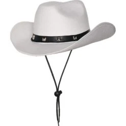 Underwraps Costumes Underwraps White Cowboy Hat Adult Costume Accessory
