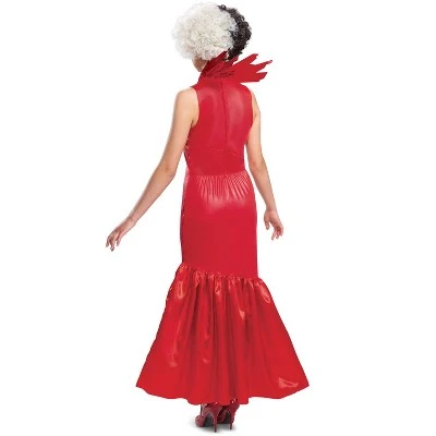 Cruella de Vil Cruella Live Action Red Dress Classic Adult Costume 3 Cruella de Vil Cruella Live Action Red Dress Classic Adult Costume