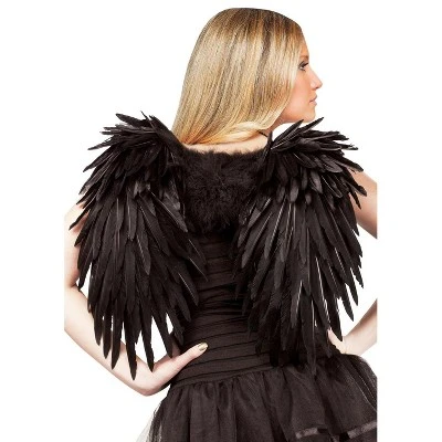 Fun World Angel Feather Wings (Black) 4 Fun World Angel Feather Wings (Black) - Image 2