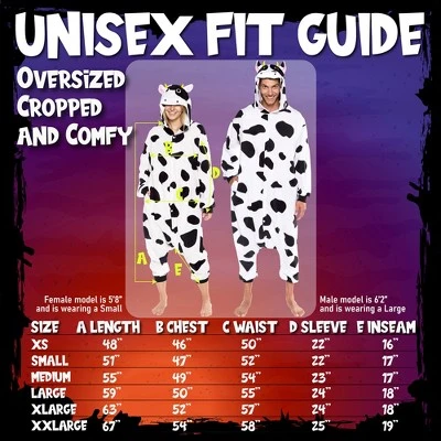 FUNZIEZ! - Cow Adult Unisex Novelty Union Suit 5 FUNZIEZ! - Cow Adult Unisex Novelty Union Suit - Image 3