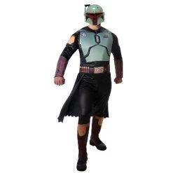 Jazwares Men's Boba Fett Qualux Costume - Size One Size Fits Most - Brown