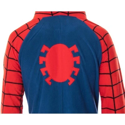 INTIMO Marvel Comics Classic Spiderman Costume Pajama Union Suit One-Piece Outfit Classic Spidey 4 INTIMO Marvel Comics Classic Spiderman Costume Pajama Union Suit One-Piece Outfit Classic Spidey - Image 2