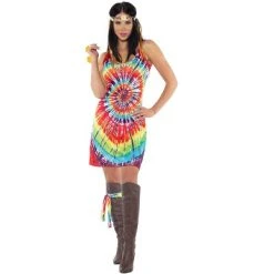 Underwraps Costumes Tie Dye Mini Dress Adult Costume -Adult Halloween Costumes Shop GUEST 550f2405 7d42 4cb1 ba5d 3f9995b3b9e9 2