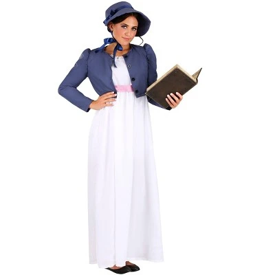 HalloweenCostumes.com Adult Jane Austen Costume 4 HalloweenCostumes.com Adult Jane Austen Costume - Image 2