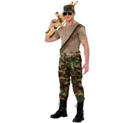 HalloweenCostumes.com Men's Camo Soldier Costume -Adult Halloween Costumes Shop GUEST 57b9e19f 64e8 4246 b3f3 6725eef37433