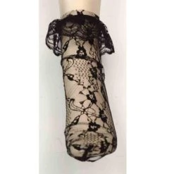 Forum Novelties Black Lacy Ankle Costume Socks