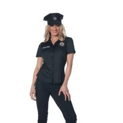 Underwraps Costumes Police Adult Women's Costume Fitted Shirt -Adult Halloween Costumes Shop GUEST 5a0761c3 e317 47e4 b67a d187df5b577e 1