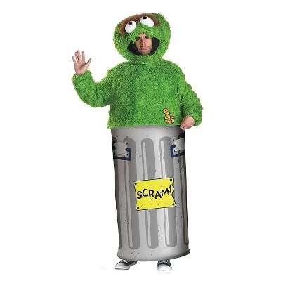 Disguise Mens Oscar the Grouch Costume - Large/X Large - Green 3 Disguise Mens Oscar the Grouch Costume - Large/X Large - Green