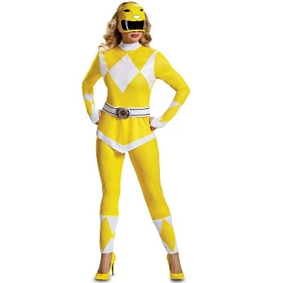 Power Rangers Yellow Ranger Adult Costume, Large (12-14) 3 Power Rangers Yellow Ranger Adult Costume, Large (12-14)