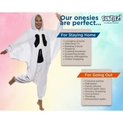 FUNZIEZ! - Halloween Ghost Adult Unisex Novelty Union Suit -Adult Halloween Costumes Shop GUEST 6322e520 d3eb 4851 a910 5596a5d8ce99