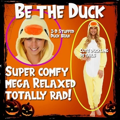 Funziez! Duck Slim Fit Women's Novelty Union Suit 4 Funziez! Duck Slim Fit Women's Novelty Union Suit - Image 2