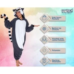 Funziez! Lemur Adult Unisex Novelty Union Suit 9 Funziez! Lemur Adult Unisex Novelty Union Suit -Adult Halloween Costumes Shop GUEST 6825fd85 1367 4067 8337 4cc64df701eb