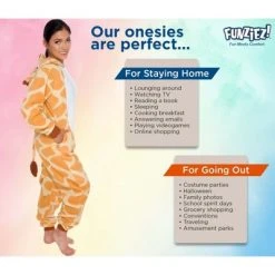 FUNZIEZ! - Giraffe Slim Fit Adult Unisex Novelty Union Suit 10 FUNZIEZ! - Giraffe Slim Fit Adult Unisex Novelty Union Suit -Adult Halloween Costumes Shop GUEST 68be5dc0 cf77 447b 84b7 210f92688651
