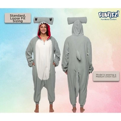 Funziez! Hammerhead Adult Unisex Novelty Union Suit 4 Funziez! Hammerhead Adult Unisex Novelty Union Suit - Image 2