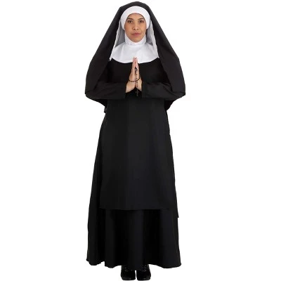 HalloweenCostumes.com Women's Deluxe Nun Costume 3 HalloweenCostumes.com Women's Deluxe Nun Costume