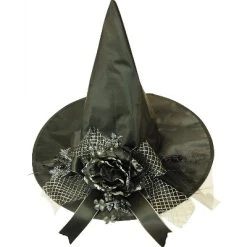Halloween Express 18 in Women's Witch Hat with Flower -Adult Halloween Costumes Shop GUEST 6a5f6f89 ef1d 40a3 991f fee2a58490d1