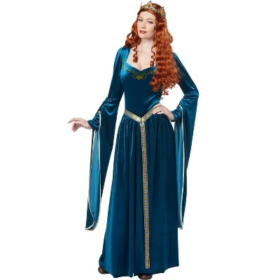 California Costumes Lady Guinevere Adult Costume (Teal) 5 California Costumes Lady Guinevere Adult Costume (Teal) - Image 3