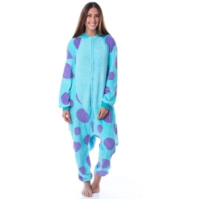 INTIMO Disney Monsters Inc Adult Sulley Kigurumi Costume Union Suit Pajama 4 INTIMO Disney Monsters Inc Adult Sulley Kigurumi Costume Union Suit Pajama - Image 2