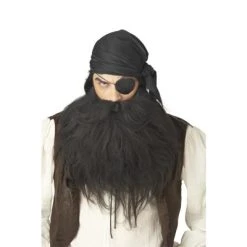 California Costumes Pirate Beard & Moustache - Black