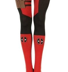Bioworld Marvel Deadpool Women's Sheer Costume Tights