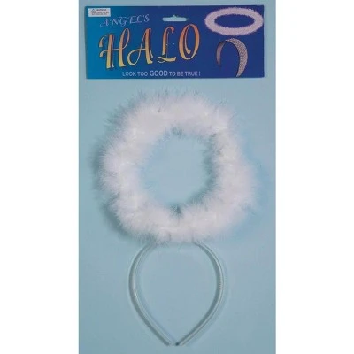 Forum Novelties White Marabou Angel Halo Costume Headband 3 Forum Novelties White Marabou Angel Halo Costume Headband