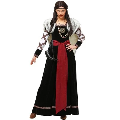 HalloweenCostumes.com Women's Dark Viking Dress 6 HalloweenCostumes.com Women's Dark Viking Dress - Image 4