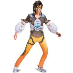 Overwatch Tracer Deluxe Adult Costume, Junior (7-9)
