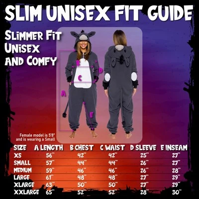 FUNZIEZ! - Donkey Women's Slim Fit Novelty Union Suit 5 FUNZIEZ! - Donkey Women's Slim Fit Novelty Union Suit - Image 3