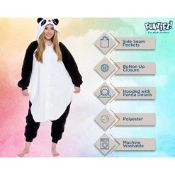 FUNZIEZ! - Panda Adult Unisex Novelty Union Suit 9 FUNZIEZ! - Panda Adult Unisex Novelty Union Suit -Adult Halloween Costumes Shop GUEST 78935355 c7c6 474d a422 59142ddebfa0