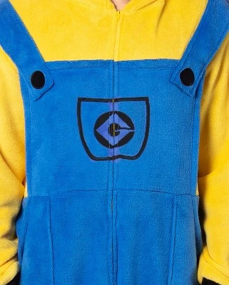 INTIMO Despicable Me Men's Minions Costume Kigurumi Character Union Suit Outfit Yellow 5 INTIMO Despicable Me Men's Minions Costume Kigurumi Character Union Suit Outfit Yellow - Image 3