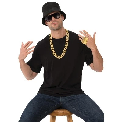 Rubie's Rubies Deluxe Old School Rapper Adult Costume Kit 4 Rubie's Rubies Deluxe Old School Rapper Adult Costume Kit - Image 2