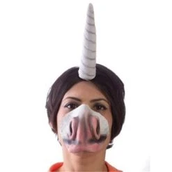 HMS Unicorn Adult Costume Horn Headband & Nose Set