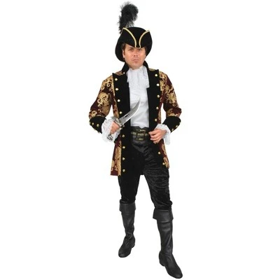 Charades Costumes Charades Men's Pirate Captain Costume 5 Charades Costumes Charades Men's Pirate Captain Costume - Image 3