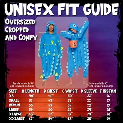 FUNZIEZ! Octopus Adult Unisex Novelty Union Suit 5 FUNZIEZ! Octopus Adult Unisex Novelty Union Suit - Image 3