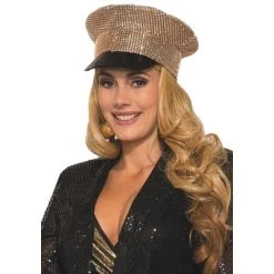Forum Novelties Sequin Officer Hat (Gold) -Adult Halloween Costumes Shop GUEST 8360ce5a 05a1 49cb 971f 19d769a690db