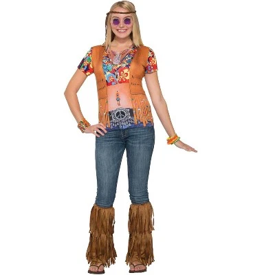 Forum Novelties Hippie Gal Shirt Women's Costume 5 Forum Novelties Hippie Gal Shirt Women's Costume - Image 3
