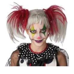 California Costumes Glow in the Dark Punk Pigtails Wig (Red/Grey) -Adult Halloween Costumes Shop GUEST 858c1bfa ef69 4228 b76f 80414cc72482