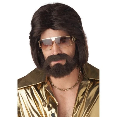 California Costumes 70's Man Adult Wig Beard and Moustache 3 California Costumes 70's Man Adult Wig Beard and Moustache