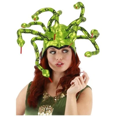 HalloweenCostumes.com Women Women's Medusa Hat, Green 3 HalloweenCostumes.com Women Women's Medusa Hat, Green