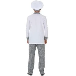 HalloweenCostumes.com X Large Men Men's Chef Costume, Black/White