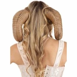 HalloweenCostumes.com One Size Fits Most Ram Adult Horns, Brown