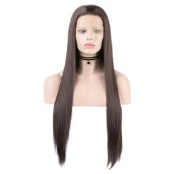 Unique Bargains Women's Long Straight Lace Front Wigs with Adjustable Wig Cap 24" 1 Pc -Adult Halloween Costumes Shop GUEST 889178af 4cc0 4bc8 90d2 8a6cd63005a8