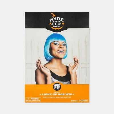 Hyde & EEK! Boutique Adult Light Up Blue Bob Halloween Costume Wig - Hyde & EEK! Boutique™ 3 Hyde & EEK! Boutique Adult Light Up Blue Bob Halloween Costume Wig - Hyde & EEK! Boutique™