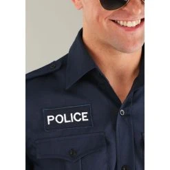 HalloweenCostumes.com Small Men Men's Adult Long Sleeve Police Shirt, Blue -Adult Halloween Costumes Shop GUEST 892d8fd3 af99 46b4 8a69 82c85a8372e1